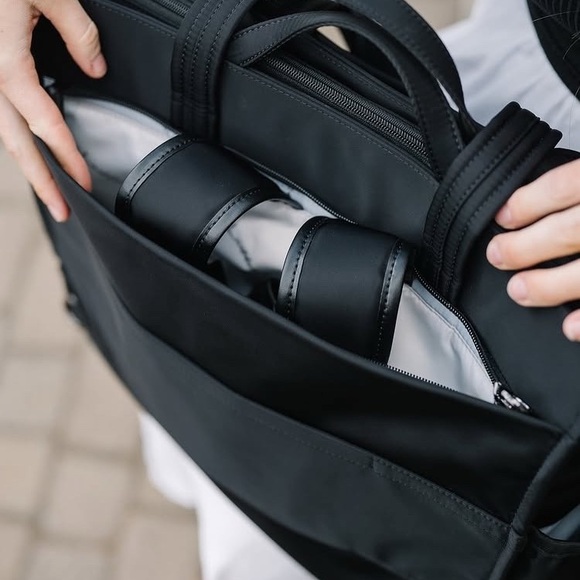 NWT Black Nylon Megan Tote Glass Ladder & Co. - Picture 11 of 12